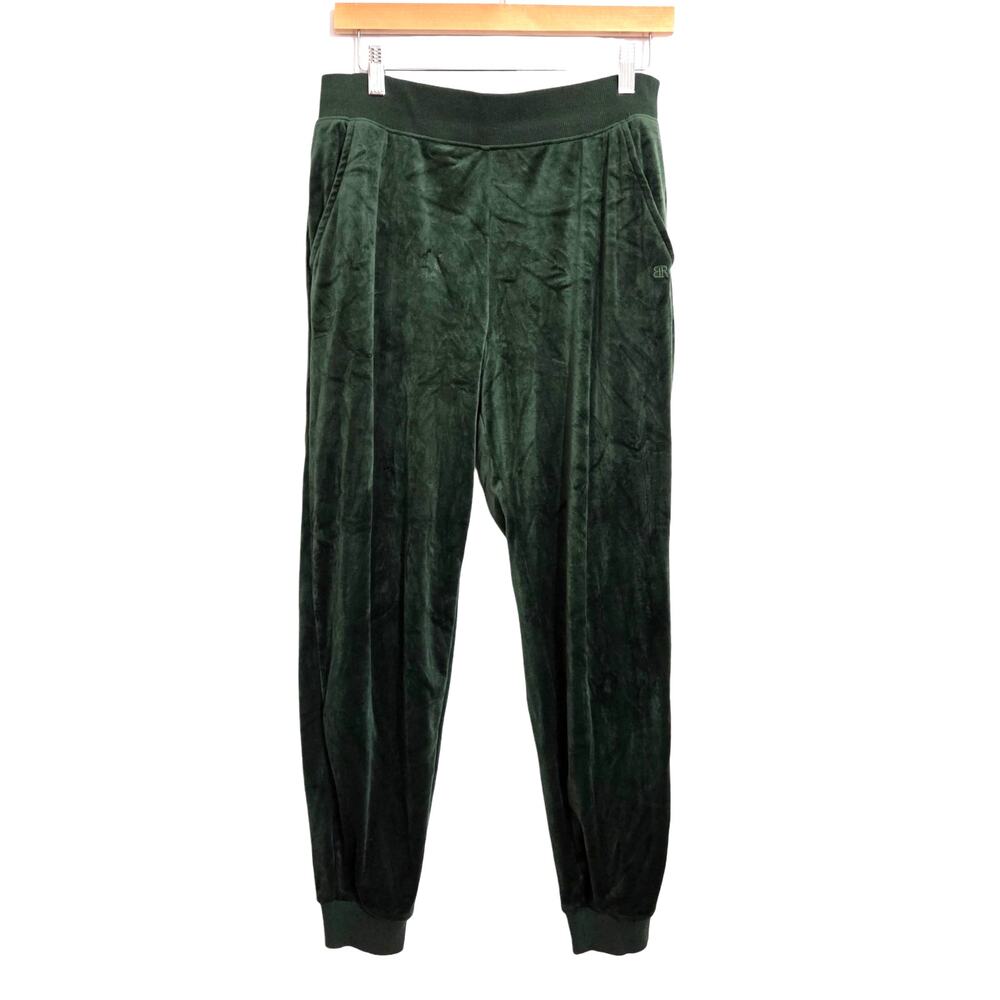 Banana Republic Deep Forest Green Soft Velour Elastic Waist Joggers MEDIUM